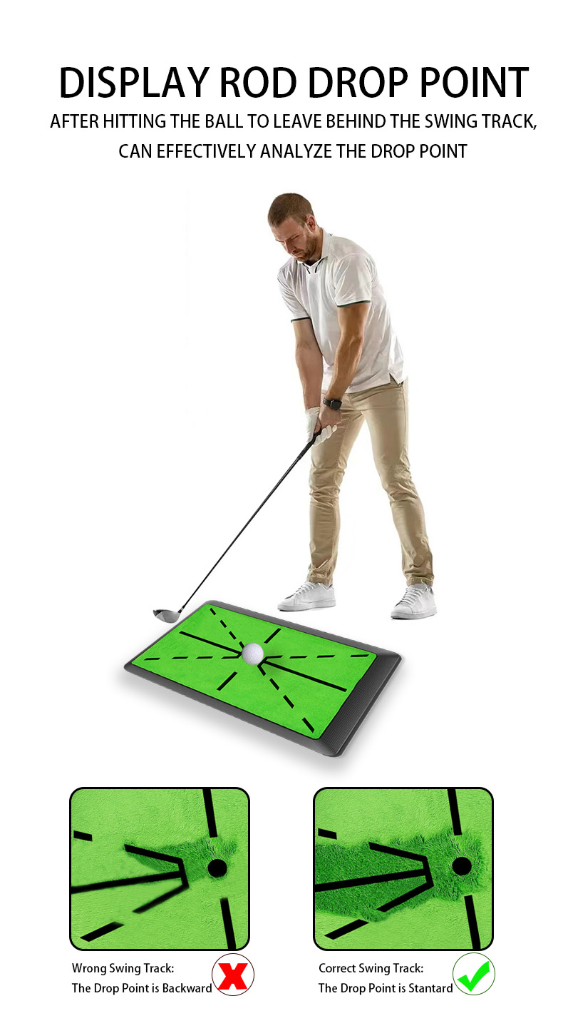 Aeswgof golf swing mat trainer