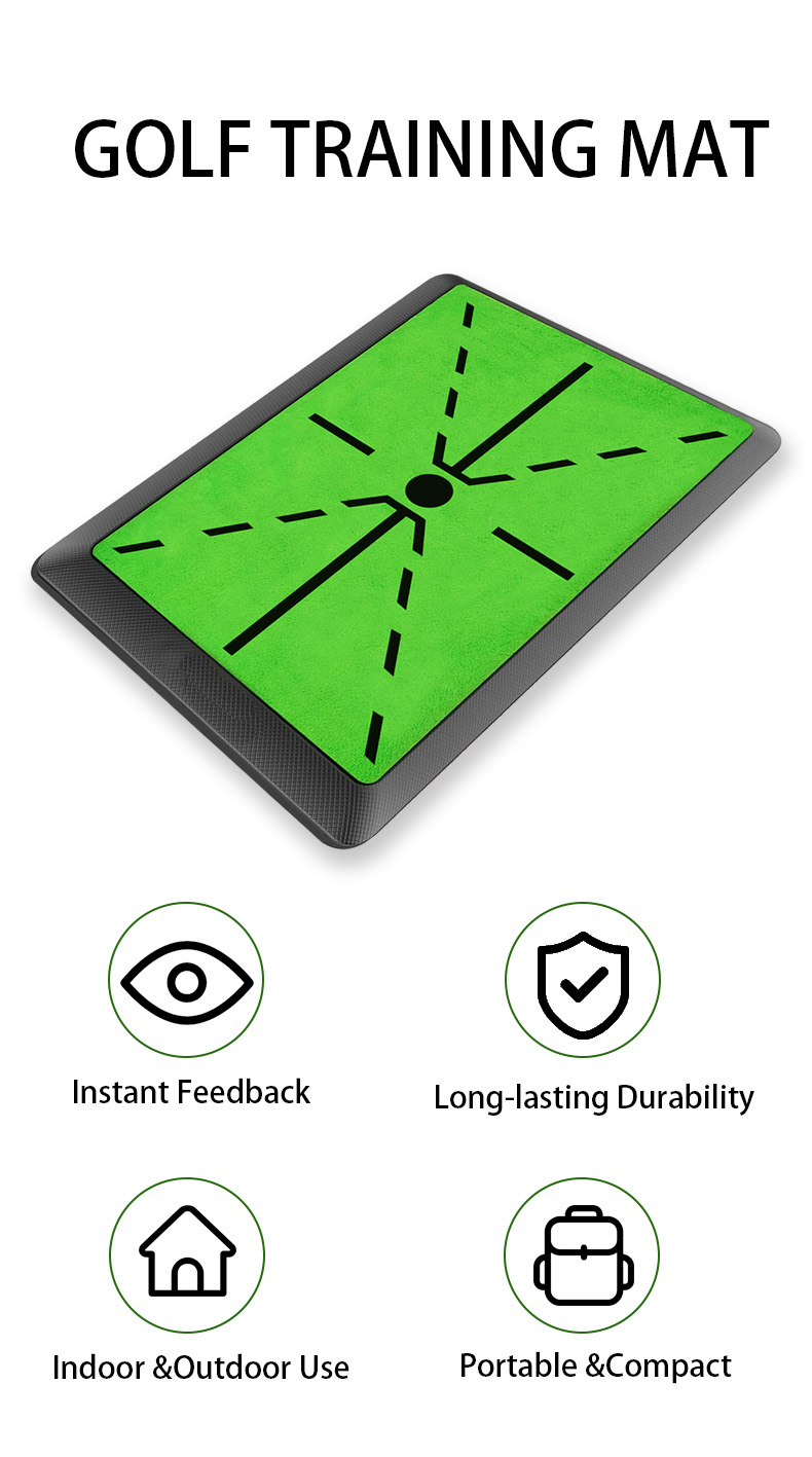 Aeswgof golf training mat for swing direction