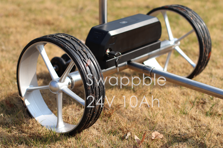 electric golf push cart with follow mode