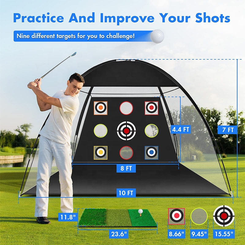 indoor golf mat and net