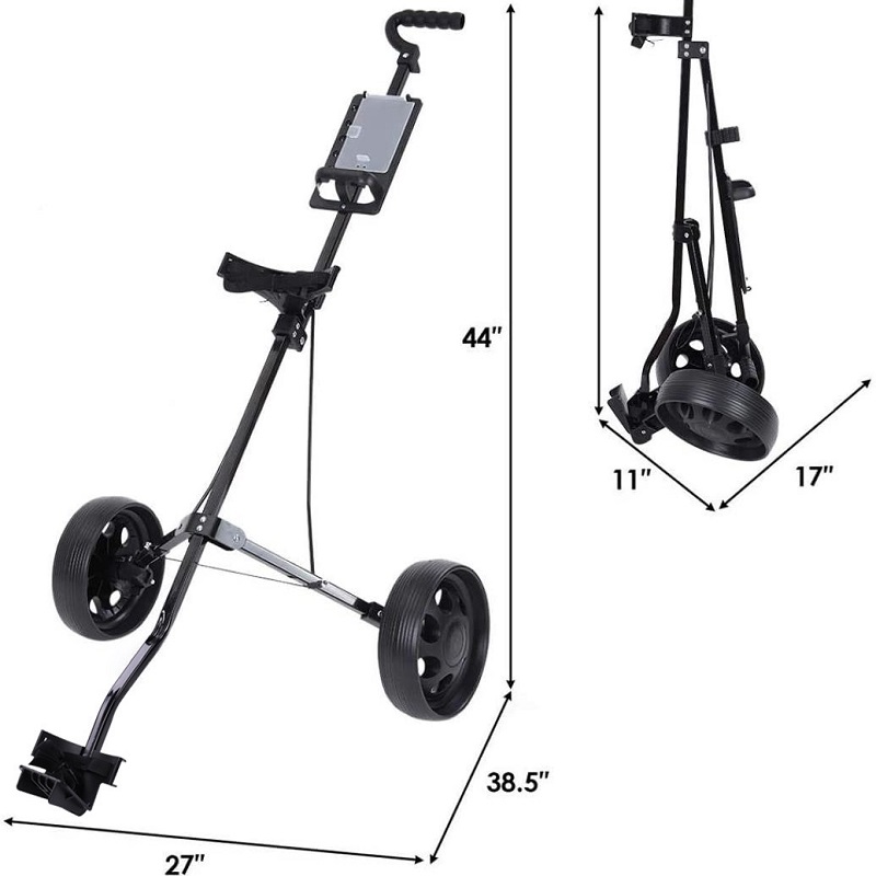 golf push cart 2 wheel