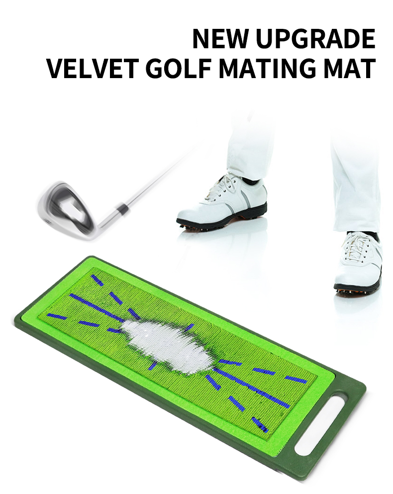 golf mat that shows swing path