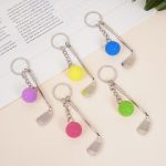 Aeswgof Creative Metal Mini Golf Ball Keychain Set – Stylish & Durable Gift