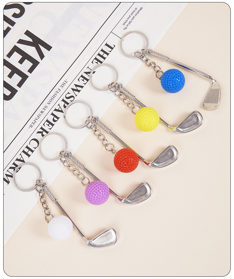 Aeswgof golf ball keychain
