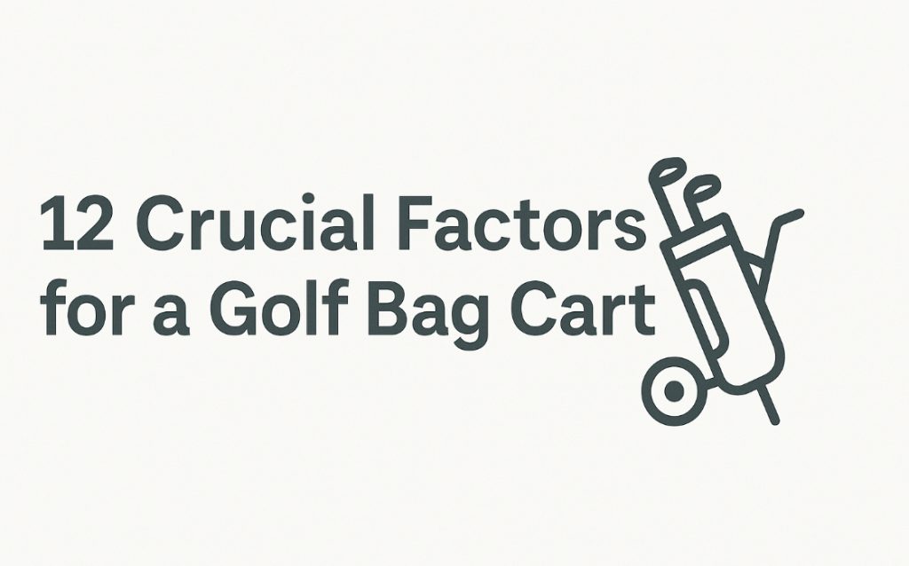 12 Crucial Factors for a Golf Cart | golf scooter trolley