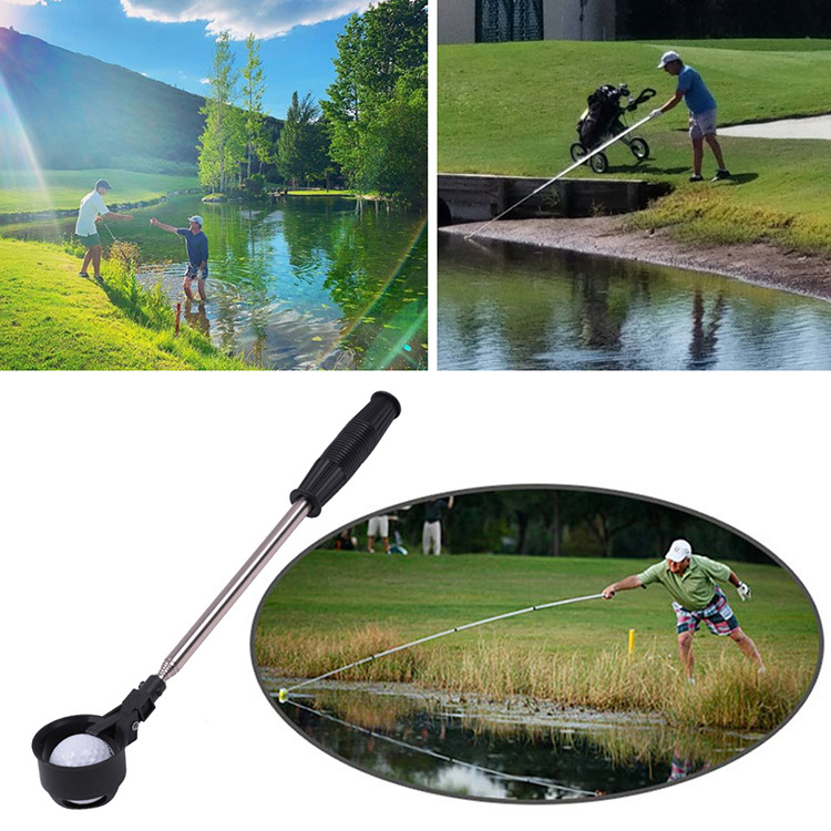 Golf ball pick up tool in water