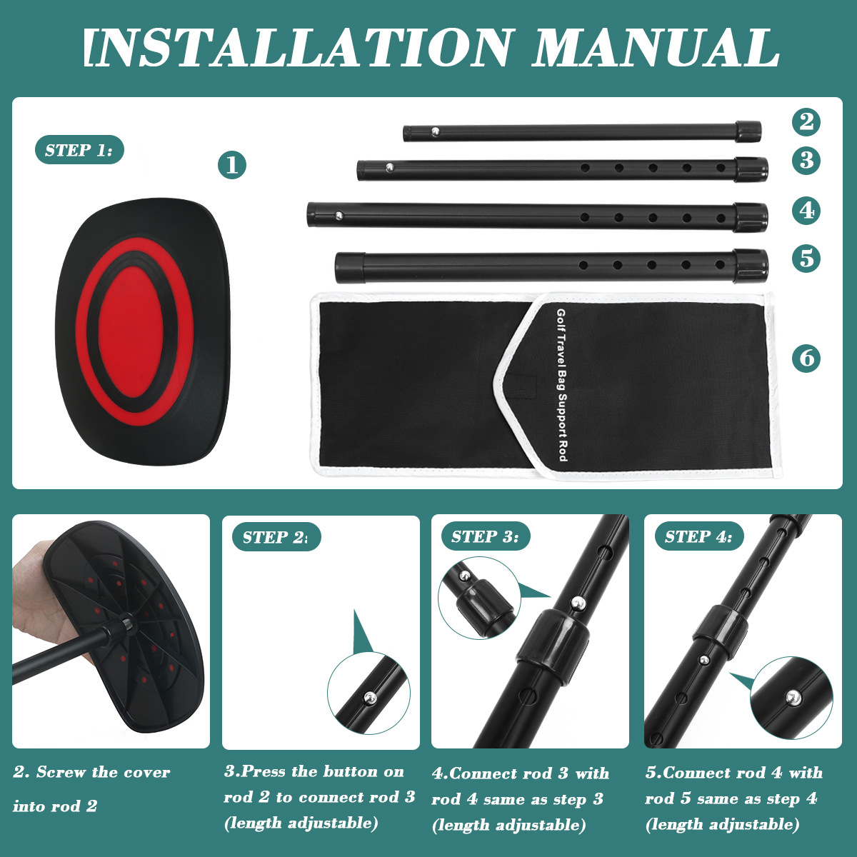 Aeswgof golf stiff arm installation