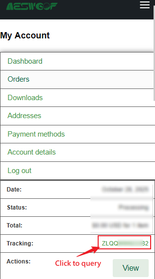 Order Tracking