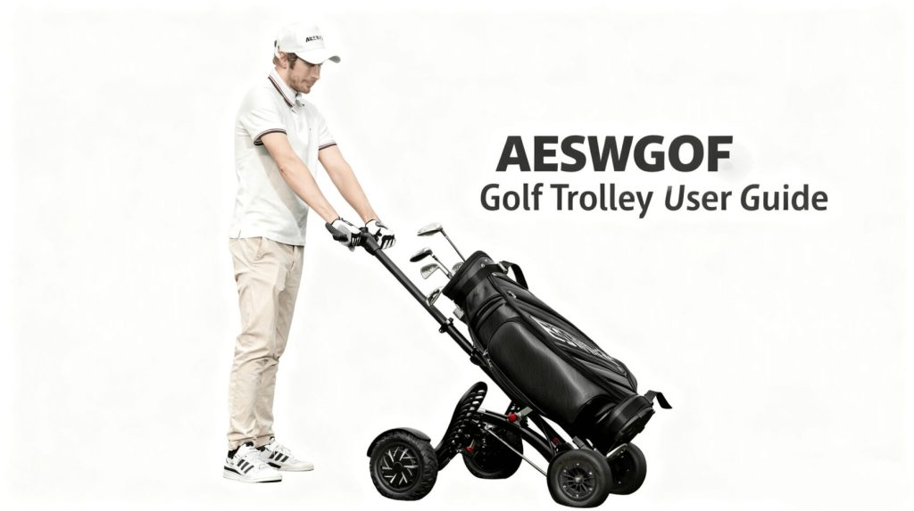Aeswgof 2 in 1 Golf trolley cart