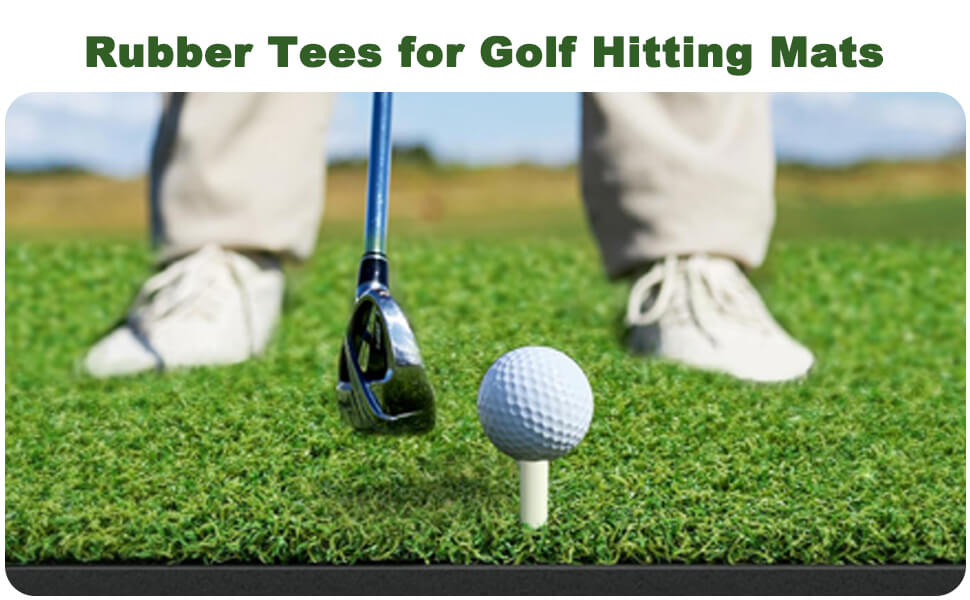 Rubber and Hardwood Golf Tees Set