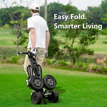 Aeswgof golf scooter Trolly 2-in-1 cart with umbrella