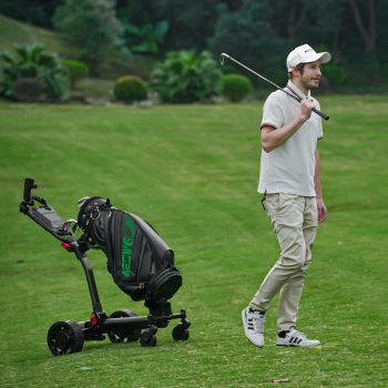AESWGOF T3 ProCaddy – Smart Remote Electric Golf Trolley with Auto-Follow & 250W Dual Motor